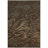 Nourison Zanibar Waves Brown 2.0-Feet by 2.9-Feet Polyacrylic Area Rug