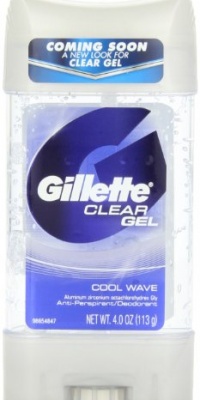 Gillette Clear Gel Cool Wave Anti-Perspirant / Deodorant 4 Oz (Pack of 6) Gillette Clear Gel Cool Wave Anti-Perspirant / Deodorant 4 Oz (Pack of 6)