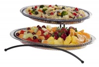CreativeWare 2-Tier Buffet Server, Includes 1 Small and 1 Larger Platter CreativeWare 2-Tier Buffet Server, Includes 1 Small and 1 Larger Platter