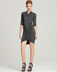 Vera Wang Dress - Elbow Sleeve with Ruching Vera Wang Dress - Elbow Sleeve with Ruching