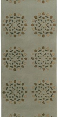 Area Rug 2x8 Runner Contemporary Spa Color - Surya Bombay Rug from RugPal Area Rug 2x8 Runner Contemporary Spa Color - Surya Bombay Rug from RugPal