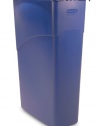 Rubbermaid Commercial LLDPE 23-Gallon Slim Jim Trash Can, Rectangular, 11 Width x 20 Depth x 30 Height, Blue