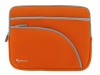 rooCASE Neoprene Netbook Sleeve Case Cover for Toshiba NB505-N508OR 10.1-Inch Netbook Orange (Invisible Zipper Triple-Pocket - Orange)