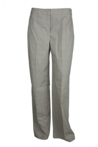 Jones New York Womens Plaid Classic Fit Straight Leg Dress Pants