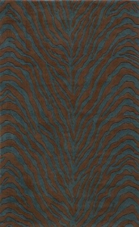 Area Rug 9x13 Rectangle Animal Inspirations Teal Blue Color - Momeni Deco Rug from RugPal