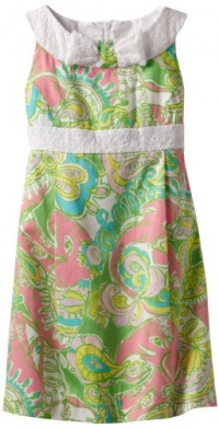 Lilly Pulitzer Girls 7-16 Mini Gosling Dress, Multi Chin Chin, 14