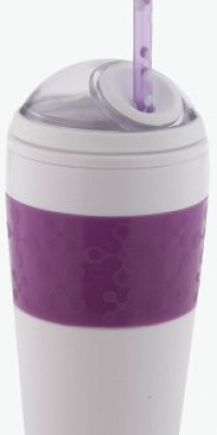 Copco 16-Ounce Cold Beverage Travel Cup with Straw, Purple Jacks Copco 16-Ounce Cold Beverage Travel Cup with Straw, Purple Jacks