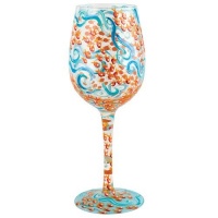 Santa Barbara Design Studio GLS11-5526K Lolita Love My Wine Hand Painted Glass, Fish Out of Water Santa Barbara Design Studio GLS11-5526K Lolita Love My Wine Hand Painted Glass, Fish Out of Water
