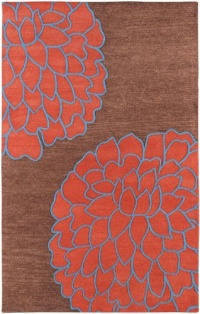 Area Rug 3x5 Rectangle Contemporary Brown Color - Surya Artist Studio Rug from RugPal Area Rug 3x5 Rectangle Contemporary Brown Color - Surya Artist Studio Rug from RugPal