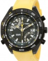 Timex Men's Expedition T49796 Yellow Resin Quartz Watch with Black Dial