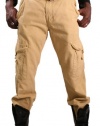 Akademiks Montana Canvas Men's Belted Cargo Pants