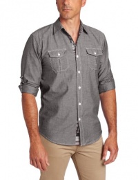 Company 81 Men's Long Sleeve Chambray Woven Company 81 Men's Long Sleeve Chambray Woven