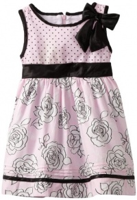 Nannette Girls 2-6X Floral Polka Dot Printed Dress, Blush Bride, 3T Nannette Girls 2-6X Floral Polka Dot Printed Dress, Blush Bride, 3T