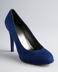 You'll swoon for Stuart Weitzman's platform pumps in sensual suede. An almond toe and platform add style to go-everywhere staples. You'll swoon for Stuart Weitzman's platform pumps in sensual suede. An almond toe and platform add style to go-everywhere staples.