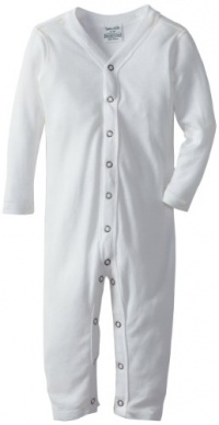 Splendid Littles Unisex-Baby  Always Mini Stripe Long Romper, White, 12-18 Months