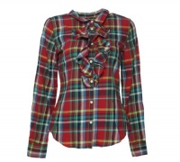 Ralph Lauren Girl's Long Sleeve Plaid Shirt Red Plaid 16 Ralph Lauren Girl's Long Sleeve Plaid Shirt Red Plaid 16