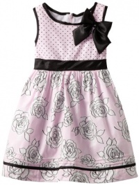 Nannette Girls 2-6X Floral Polka Dotted Printed Dress, Blush Bride, 6 Nannette Girls 2-6X Floral Polka Dotted Printed Dress, Blush Bride, 6
