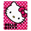 Hello Kitty Polka Dot Fleece Throw Blanket 50'' x 60''
