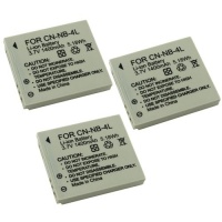 eForCity 3 PACK Lithium-ion NB-4L NB4L Battery Compatible with Canon Camera eForCity 3 PACK Lithium-ion NB-4L NB4L Battery Compatible with Canon Camera