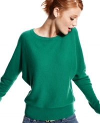 Snuggle up to style with this chic dolman-sleeve sweater from Charter Club. Made from the coziest cashmere, it's sure to keep you warm all season long. Snuggle up to style with this chic dolman-sleeve sweater from Charter Club. Made from the coziest cashmere, it's sure to keep you warm all season long.