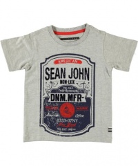 Sean John Dnm. Mfr. V-Neck T-Shirt (Sizes 4 - 7) - gray, 6 Sean John Dnm. Mfr. V-Neck T-Shirt (Sizes 4 - 7) - gray, 6