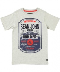 Sean John Dnm. Mfr. V-Neck T-Shirt (Sizes 2T - 4T) - gray, 4t Sean John Dnm. Mfr. V-Neck T-Shirt (Sizes 2T - 4T) - gray, 4t