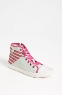 Armani Junior Girls High Tops-Pink-35 Armani Junior Girls High Tops-Pink-35