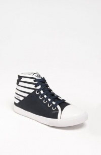 Armani High Top Sneakers-Navy-29