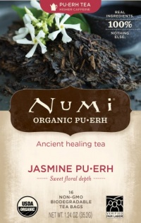 Numi Jasmine Pu'erh Tea Bags, 16 Tea Bags Numi Jasmine Pu'erh Tea Bags, 16 Tea Bags