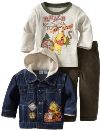 Disney Baby-Boys Infant 3 Piece Winnie The Pooh And Tigger Denim Jacket Set Disney Baby-Boys Infant 3 Piece Winnie The Pooh And Tigger Denim Jacket Set