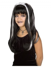 Gothic Doll White/black Wig Child