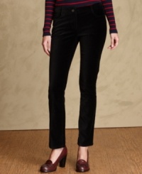Chic classics: Tommy Hilfiger's straight-leg pants in easy black are sure to become work-to-weekend go-tos! Chic classics: Tommy Hilfiger's straight-leg pants in easy black are sure to become work-to-weekend go-tos!