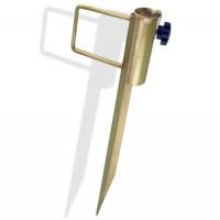 Heavy-Duty 18 Pole Holder Anchor Stake - Flag, Umbrella, Fishing Rod - Non-Rusting Galvanized Steel Heavy-Duty 18 Pole Holder Anchor Stake - Flag, Umbrella, Fishing Rod - Non-Rusting Galvanized Steel