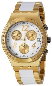 Swatch Irony Dreamwhite Yellow Chronograph Gold-Tone Steel Ladies Watch YCG407G Swatch Irony Dreamwhite Yellow Chronograph Gold-Tone Steel Ladies Watch YCG407G