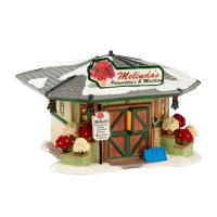 Department 56 Originial Snow Village Melinda's Poinsettias and Mistle Lit House, 4.53-Inch Department 56 Originial Snow Village Melinda's Poinsettias and Mistle Lit House, 4.53-Inch