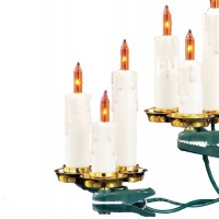 Kurt Adler 15-Light Triple Candle Light Set Kurt Adler 15-Light Triple Candle Light Set