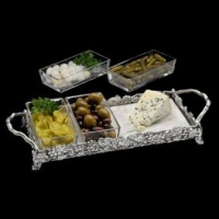 Arthur Court17-by 7-Inch Grape Marble Modular Tray Arthur Court17-by 7-Inch Grape Marble Modular Tray