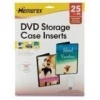 Memorex DVD Case Inserts - 25 Pack - White Matte