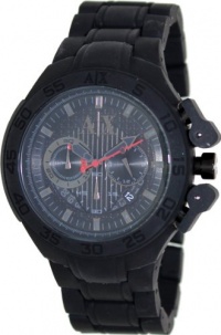 Armani Exchange Chronograph Black Dial Black Aluminium Mens Watch AX1187 Armani Exchange Chronograph Black Dial Black Aluminium Mens Watch AX1187