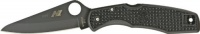 Spyderco Pacific Salt- Rust Free Plain Edge Knife, Black