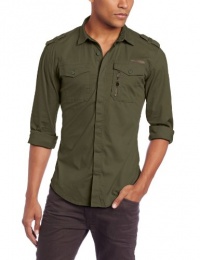 Diesel Men's Siranella-S Poplin Collared Shirt Diesel Men's Siranella-S Poplin Collared Shirt