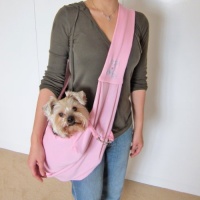Alfie Couture Designer Pet Accessory - Chico Reversible Pet Sling Carrier - Color: Pink Alfie Couture Designer Pet Accessory - Chico Reversible Pet Sling Carrier - Color: Pink