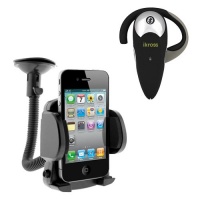 iKross Bluetooth Headset + Car Mount Holder for Apple® iPhone 5, Samsung Galaxy S3/S III, Samsung Galaxy S2/S II and Other Android Cell Phone, Smartphone, and more iKross Bluetooth Headset + Car Mount Holder for Apple® iPhone 5, Samsung Galaxy S3/S III, Samsung Galaxy S2/S II and Other Android Cell Phone, Smartphone, and more