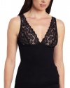 Hanro Women's Luxury Moments Spaghetti Camisole, Black, Medium