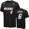 NBA Miami Heat Lebron James #6 Name & Number T-Shirt