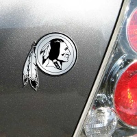 Washington Redskins Silver Car Emblem Washington Redskins Silver Car Emblem
