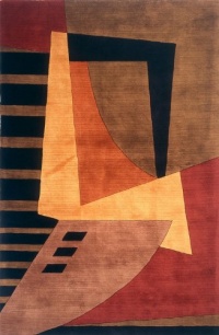 Area Rug 5x8 Rectangle Contemporary Pomegranat Color - Momeni New Wave Rug from RugPal Area Rug 5x8 Rectangle Contemporary Pomegranat Color - Momeni New Wave Rug from RugPal