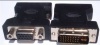 PTC DVI-I Male (24+5) to VGA Female Black Adapter