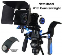 JRFOTO DSLR RIG With Follow Focus Matte Box And Counterweight By New Model JRFOTO FL02M JRFOTO DSLR RIG With Follow Focus Matte Box And Counterweight By New Model JRFOTO FL02M