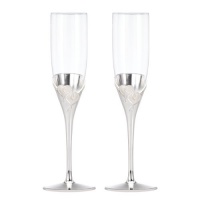Lenox True Love Crystal Flute Pair Lenox True Love Crystal Flute Pair